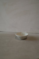Stony white ring dish/ramekin- with foot
