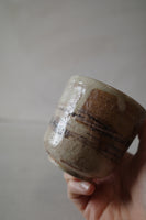 Foraged clay shino cup #2