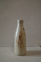 Large rust decorated bottle/vase