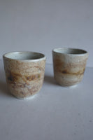 Re=>ceramic granulated shino cup set