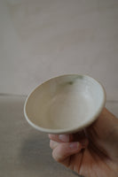 Stony white ring dish/ramekin- with foot