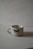 Small blue/earphone mug