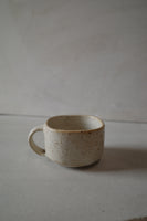 Small square mug- warm white