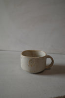 Small square mug- warm white