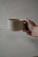 Small square mug- warm white