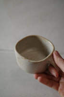 Small square mug- warm white
