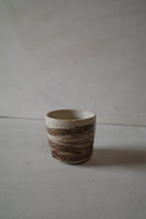Warm white foraged clay cup #2