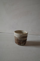 Warm white foraged clay cup #2
