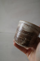 Warm white foraged clay cup #2