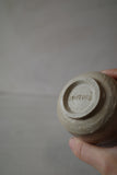 Foraged clay shino cup #2