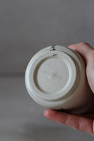 Smooth white and black painted tumbler #1 - 175ml