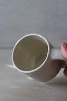 Ivory mug with Jade bottom #2 - 210ml