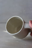 Ivory mug with Jade bottom #2 - 210ml