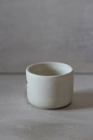 Small white and black painted cup #1 - 150ml
