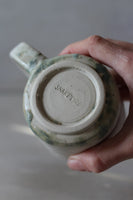 Ivory mug with Jade bottom #2 - 210ml