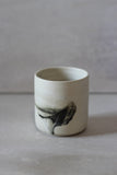 Smooth white and black painted tumbler #1 - 175ml