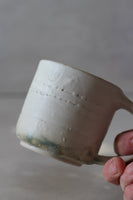 Ivory mug with Jade bottom #2 - 210ml