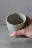 Speckled white and black painted tumbler #1 - 240ml
