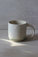 Ivory mug with Jade bottom #2 - 210ml