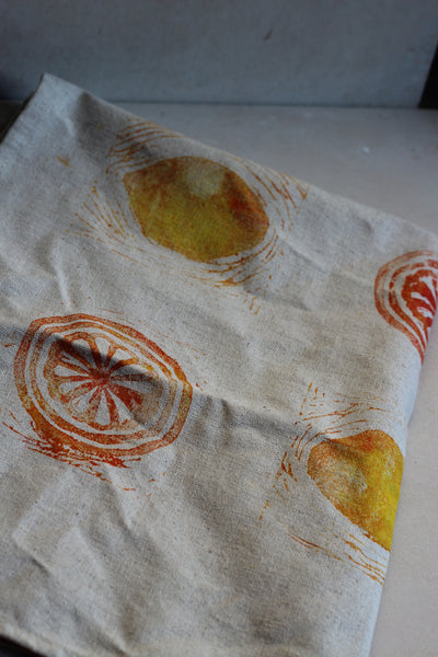 Citrus tea towel
