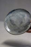 Soft blue brushstroke saucer- medium