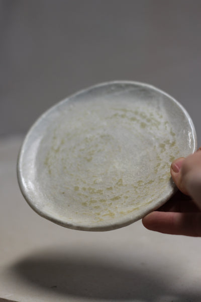 Matte white saucer- medium