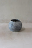 Small wide mouthed vessel- Salvaged ash glaze (frosty blue)